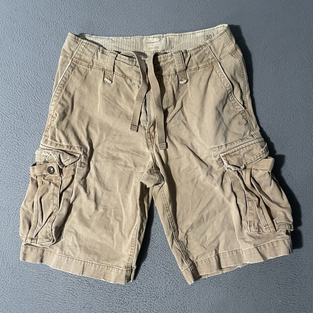 Duck Head Shorts Mens 30 Beige Cargo Paratrooper Military Grunge Skate Y2K Hike